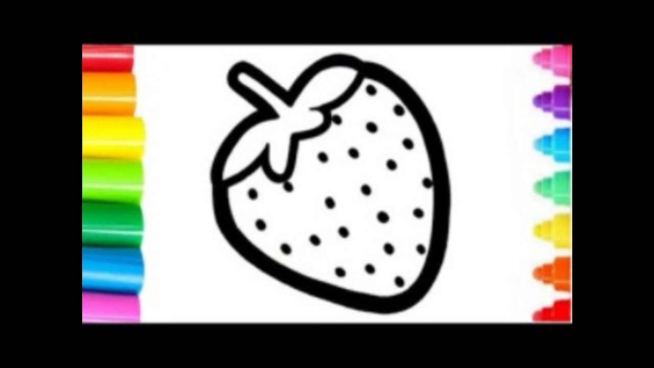 Drawing a STRAWBERRY for picture