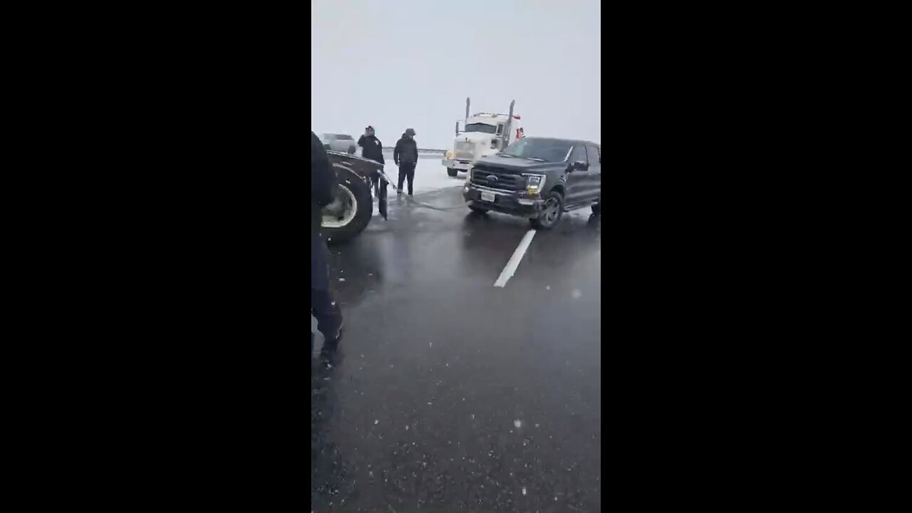 Slippery Road On Highway 427