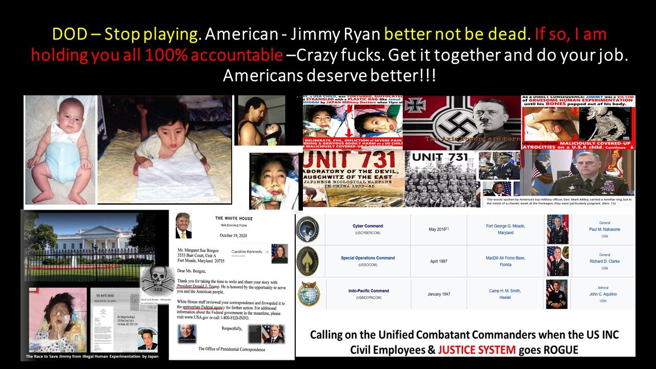 DOD – Stop playing. American - Jimmy Ryan better not be dead.