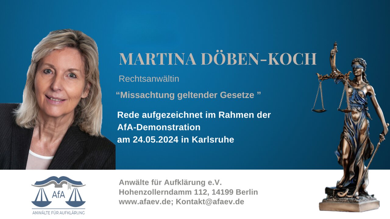 Martina Döben Koch: Missachtung geltender Gesetze