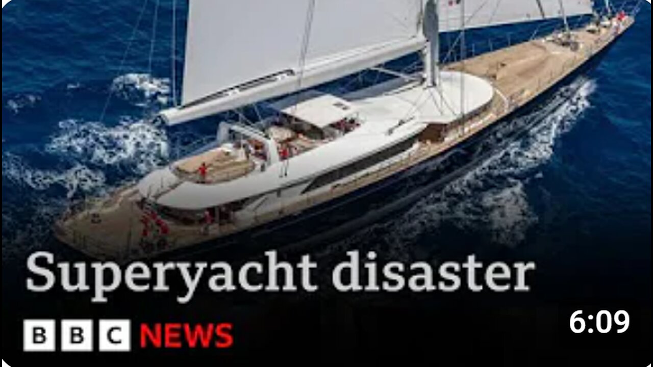 Tech tycoon among six missing as freak storm sinks luxury yacht in seconds | BBC News