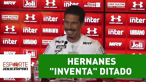 Ãhn? Hernanes "inventa" ditado e arranca gargalhadas da imprensa