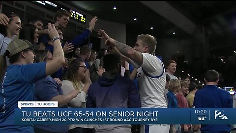 TU Beatws UCF on Senior Night