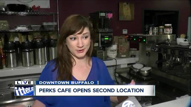 Perks Cafe opens second location downtown