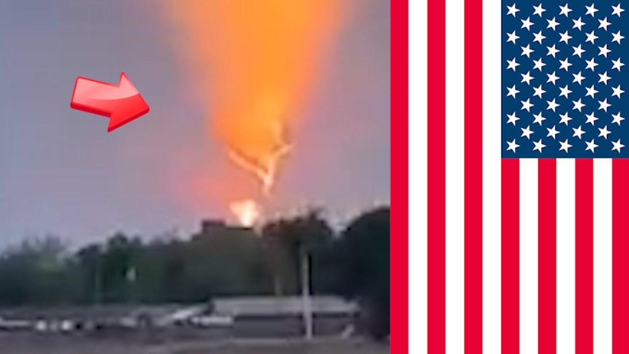 Orange Tornado or Orange Light or UFO! May 2 2017 USA [Conspiracy]