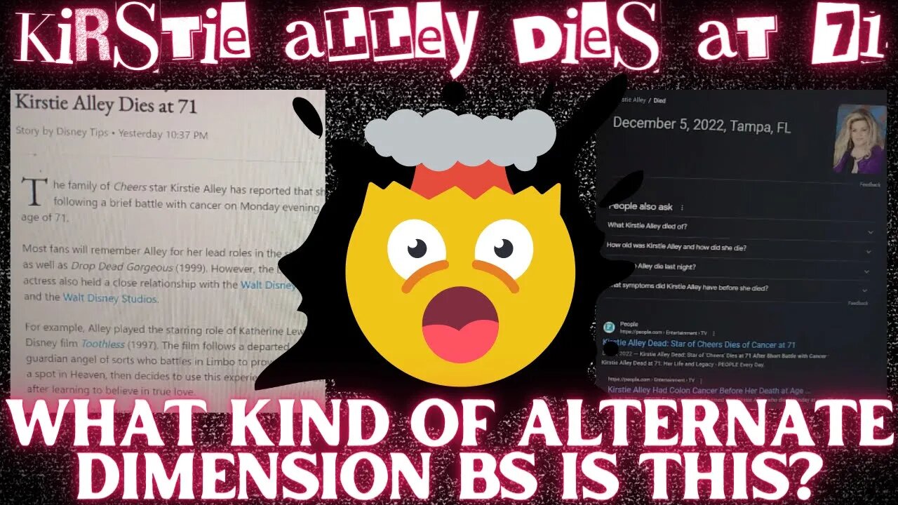 Kirstie Alley Dies at 71...But WHEN?? Why Am I Seeing Two Different Dates of Death??