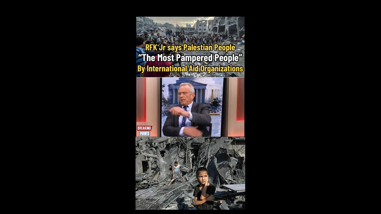 RFK Jr Says Palestinians “The Most Pampered” People By International Aid Organizations