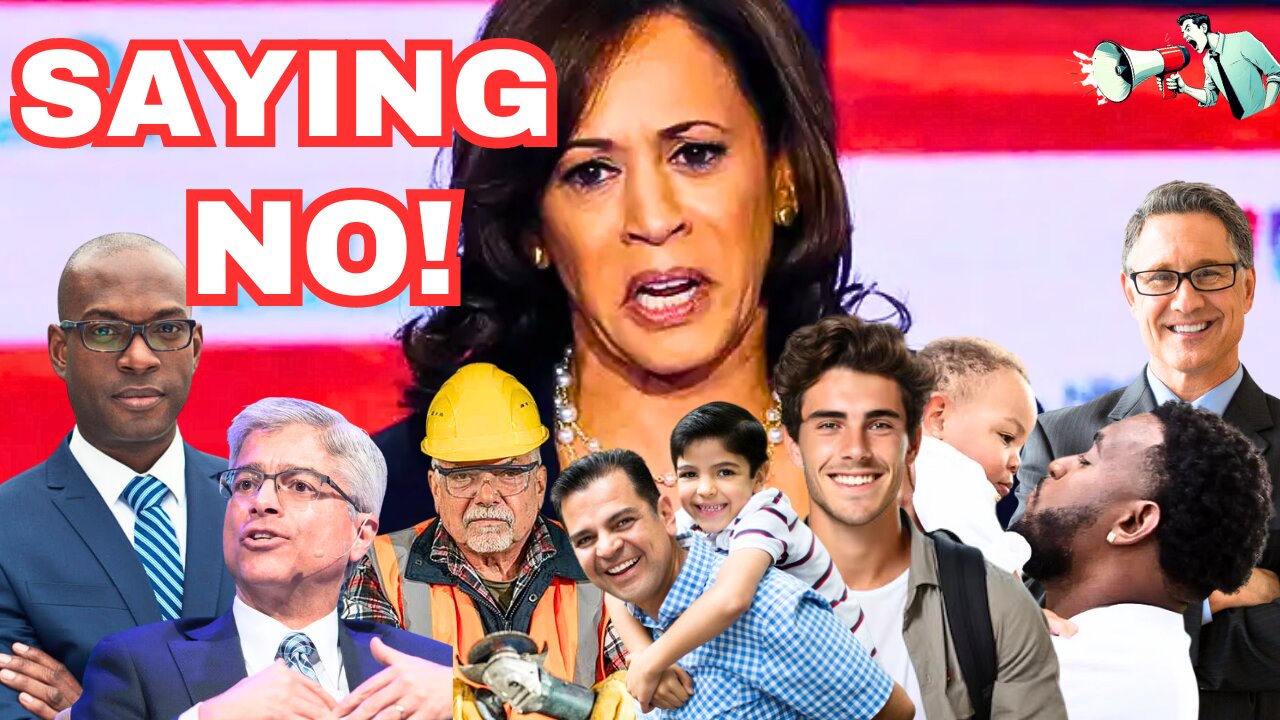 MSNBC FORCED to admit, Kamala Harris, LOSING male voters