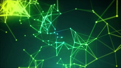 Yellow And Green Plexus Background Backdrop Motion Graphics 4K Copyright