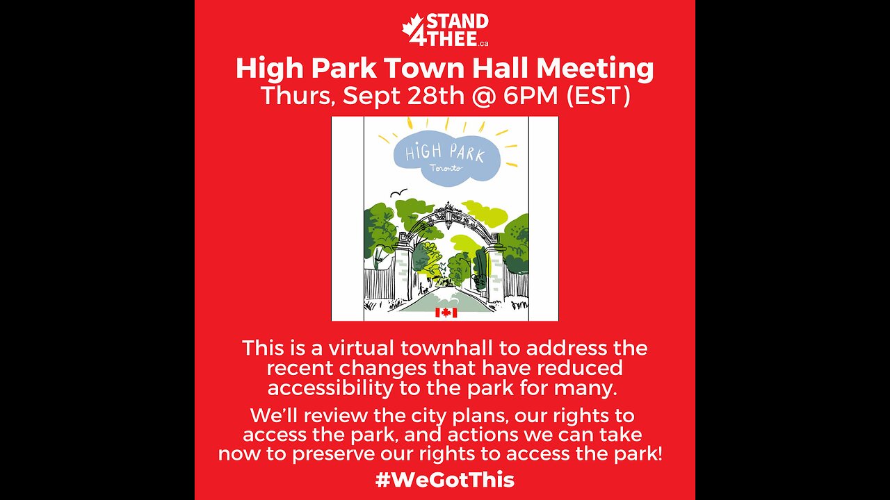 High Park Town Hall Sept 28 2023