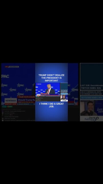 Trump Didn't Realize the President is Important #shorts