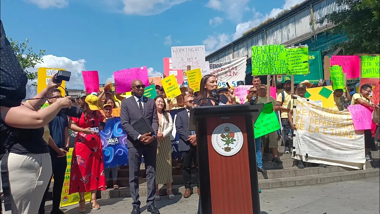 Street Vendor Project Corona Plaza Rally 8/2/23 #nyc #queens #newyorkcity #streetvendor #vendors