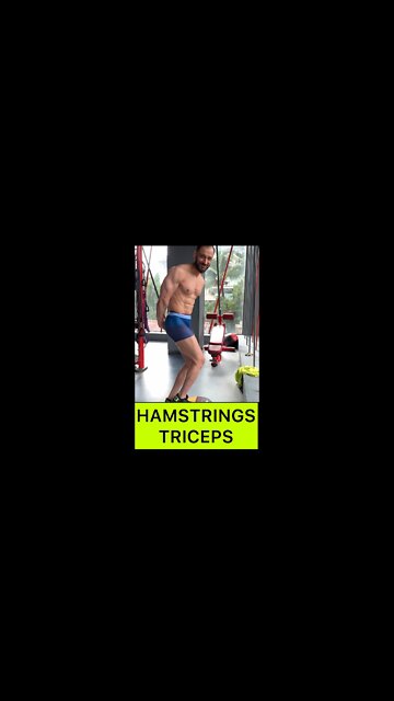 SHREDDED TRICEPS HAMSTRINGS #shorts