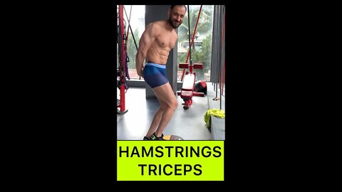 SHREDDED TRICEPS HAMSTRINGS #shorts