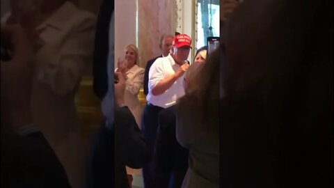 MAR-A-LAGO President Trump kisses forehead of loyal supporter 2-23-22 #shorts