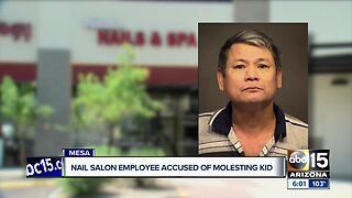 Mesa nail salon employee arrested for molesting child