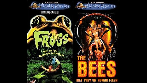 FROGS 1972 & THE BEES 1978 Killer Creatures DOUBLE FEATURE