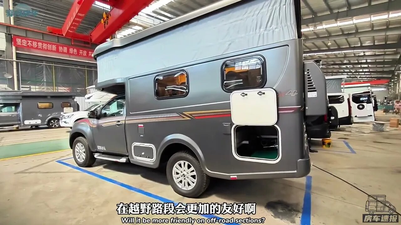 卖断货的五十铃单排越野升顶房车,车高仅2米19,全铝充压车身