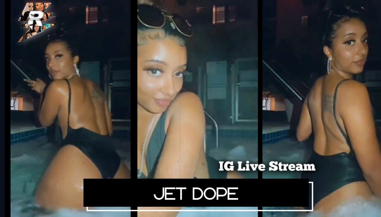 Jet Dope Twerking in the pool in a bikini