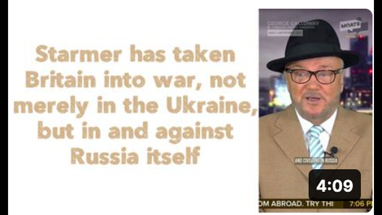 Starmer has taken Britain into war, not merely in the Ukraine, but in and against Russia itself