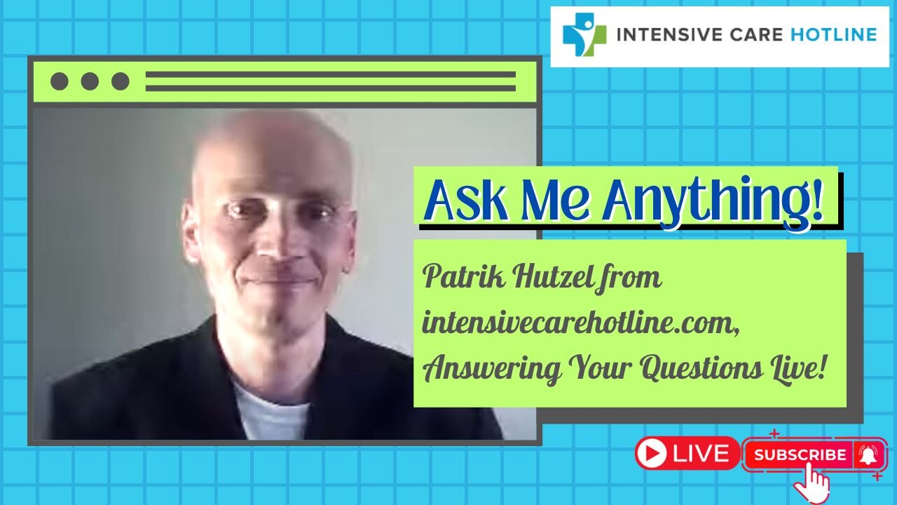 Ask me Anything! Patrik Hutzel from intensivecarehotline.com, Answering Your Questions Live!