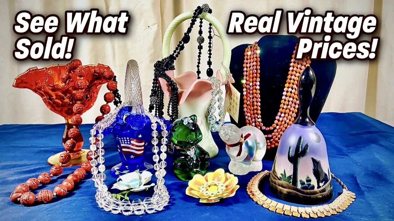 Vintage Art Glass & Costume Jewelry! | Fun Fashion & Scarce Fenton