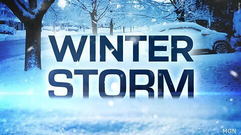 Winter storm and other news.