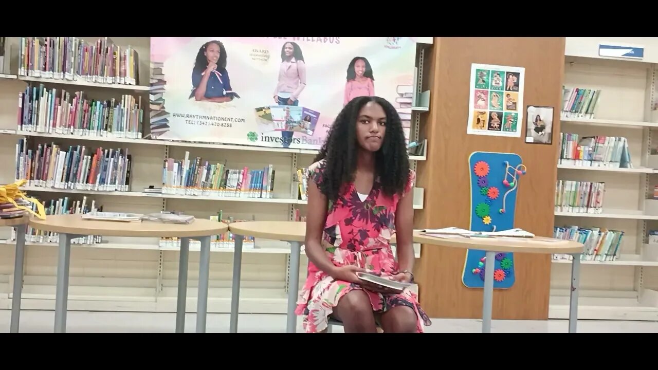 The Storytime reading and Speaker Session hosted by Anaya the Author Mill Basin Library 8/6/2022