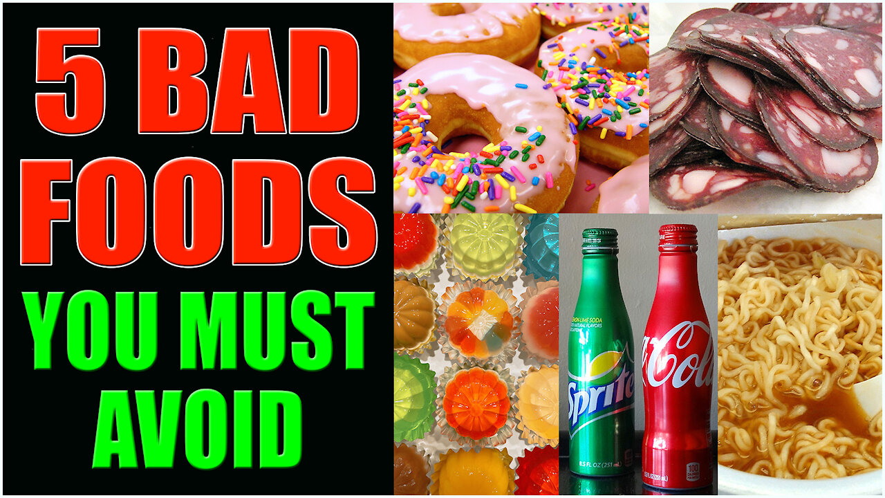 5 BADFOODS YOU MUST AVOID ( Healthy Lifestyle is a Choice )