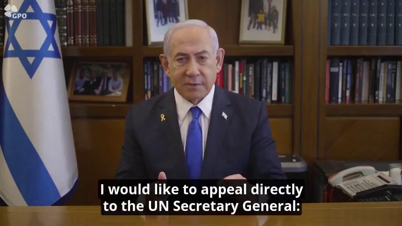 Benjamin Netanyahu tells UN chief to move peacekeepers in Lebanon out of 'harm's way' immediately - October 13, 2024