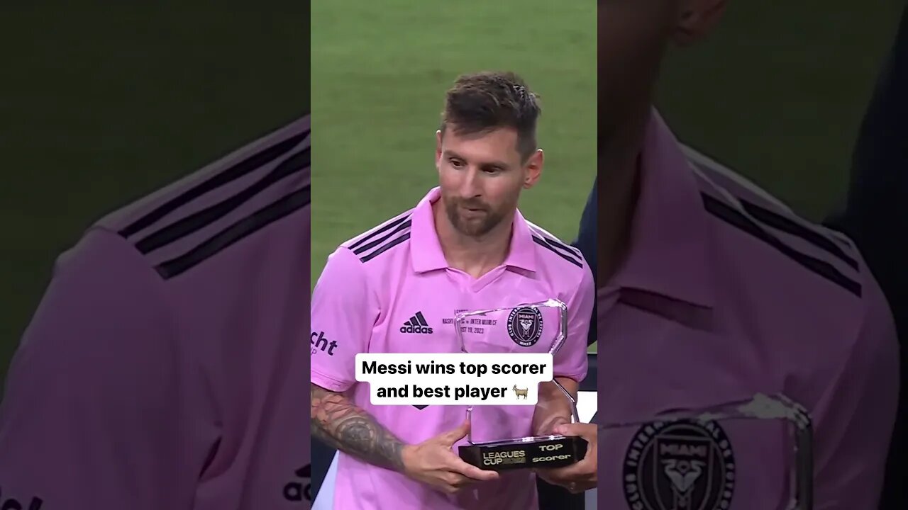 🏆🏆Awesome! Lionel Messi best player award #awards #sports #lionelmessi