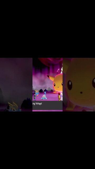 Pokémon Sword - Gigantamax Pikachu Used Rising Voltage!