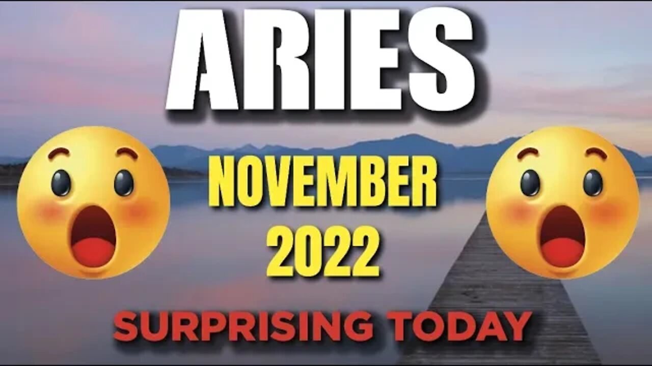 Aries ♈️ 😲🤩SURPRISING 😲🤩Horoscope for Today NOVEMBER 2022 ♈️ Aries tarot November 2022 ♈️