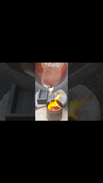 🔥 Amazing Pouring Molten Metal 😱 #pour #shorts #metal #asmr #fyp
