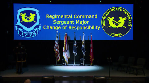 OTJAG CSM COR Change of Responsibility, Part 2