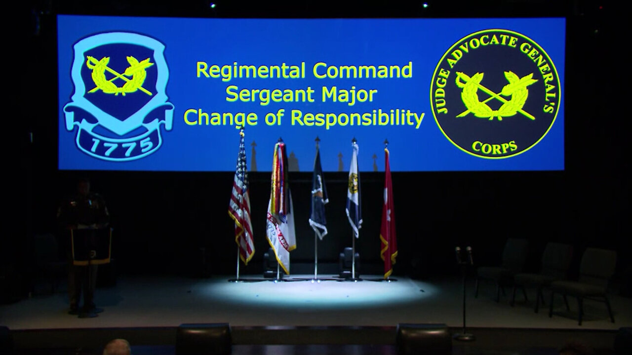 OTJAG CSM COR Change of Responsibility, Part 2