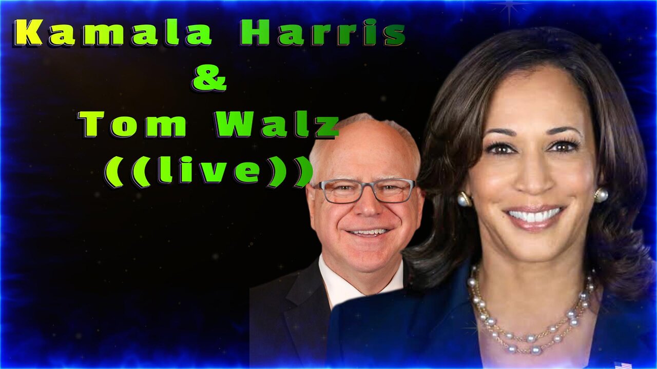 Kamala Harris & Tim Walz (((LIVE))) 8/10/24