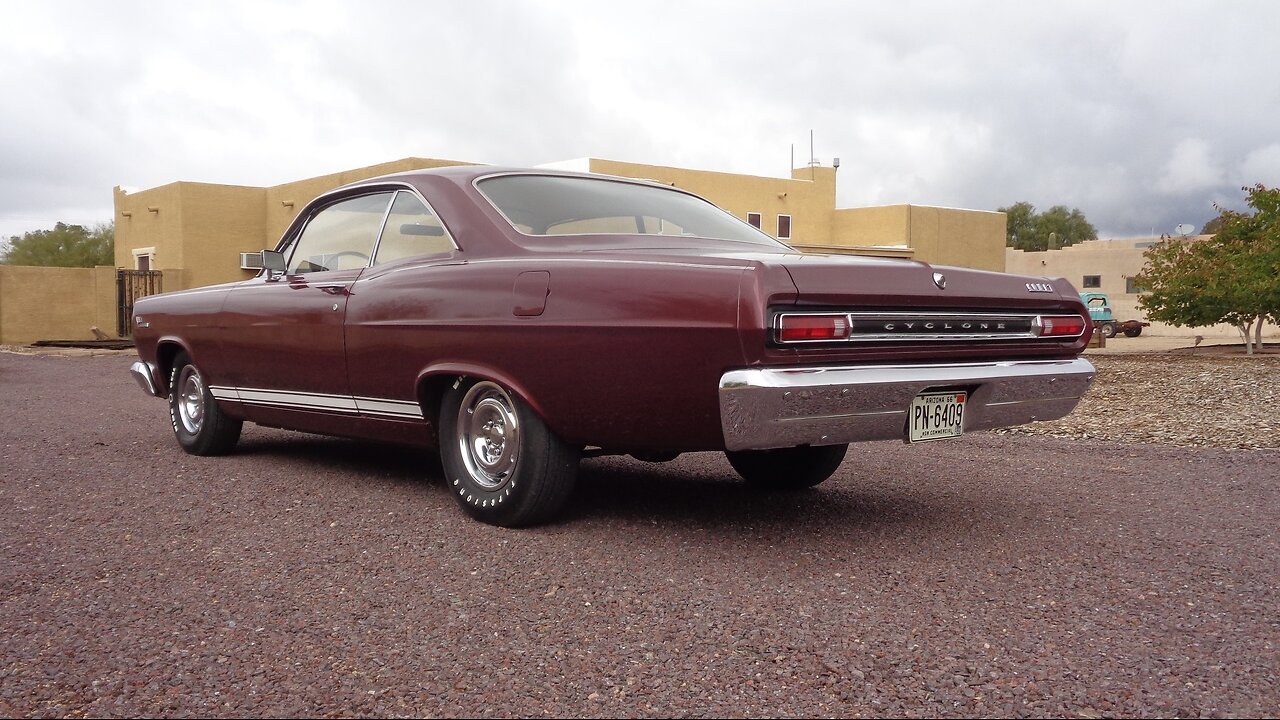 Survivor 1966 Mercury Comet Cyclone GT 390 in Burgandy & Ride on My Car Story with Lou Costabile