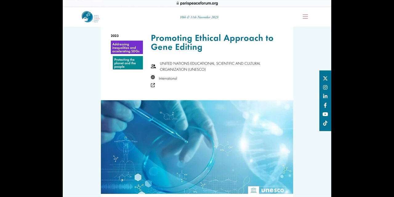 Peace forum discussing gene editing
