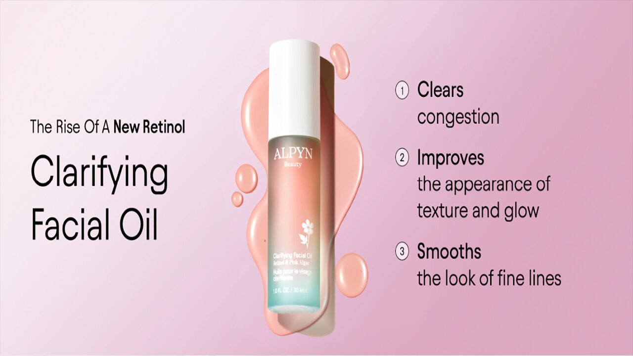 Alpyn Clarifying Facial Oil with Retinol | Clear Congestion, Smooth Fine Lines, Improve Texture