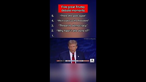 Trump DESTROYS Kamala: Top 5 Trump debate moments | OldSchoolRepubs