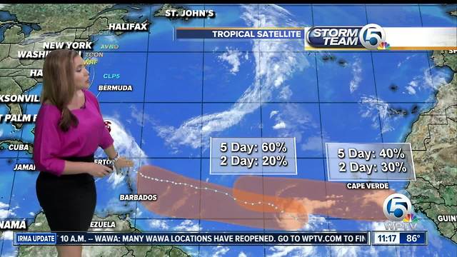 Thursday 11 a.m. tropical update: Jose, 2 waves in the Atlantic Ocean