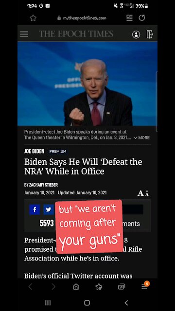 Biden to take on NRA