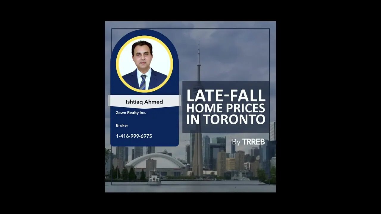 Late Fall Home Prices In Toronto | Market Update