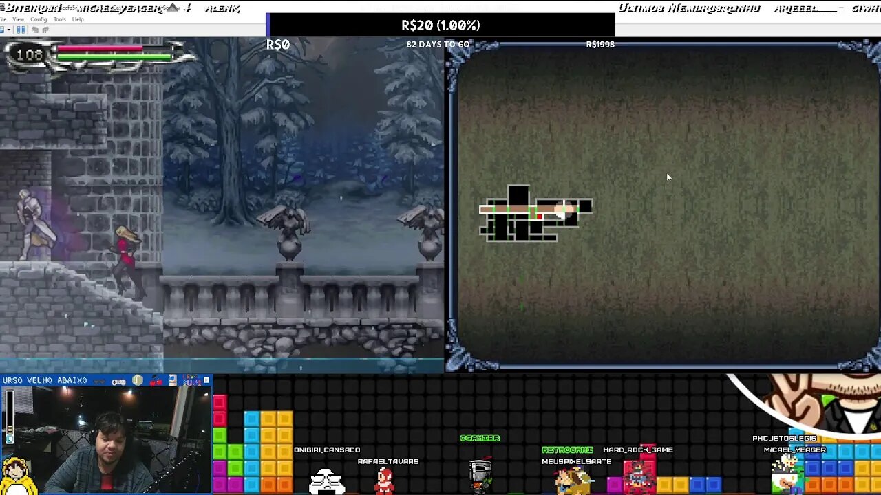 Retro da Madrugada testando setup e mesa novos