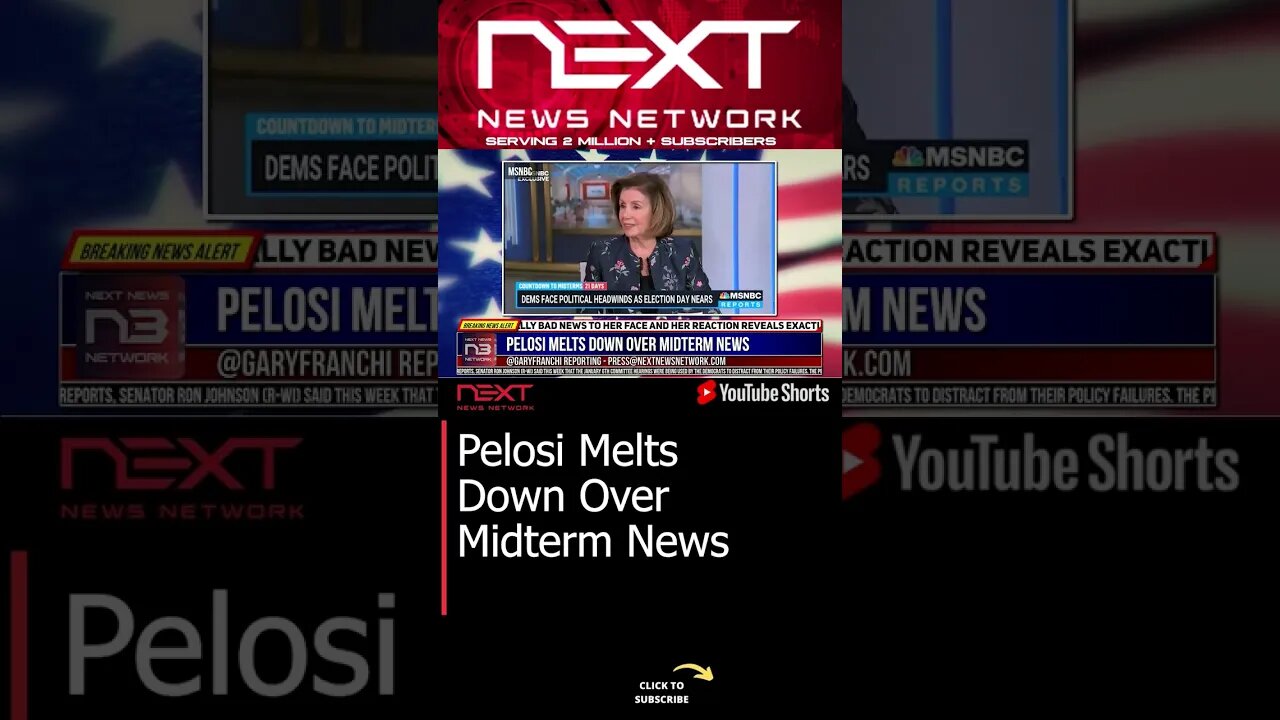 Pelosi Melts Down Over Midterm News #shorts