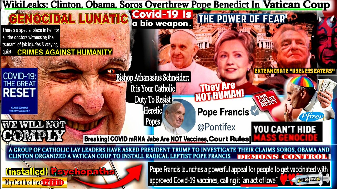 Pope Francis Declares Jesus Is a Liar, and Lucifer Is Son of God (compilation version)