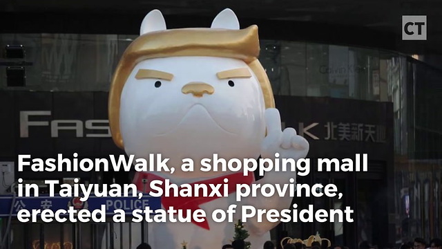 China Erects Trump Statue