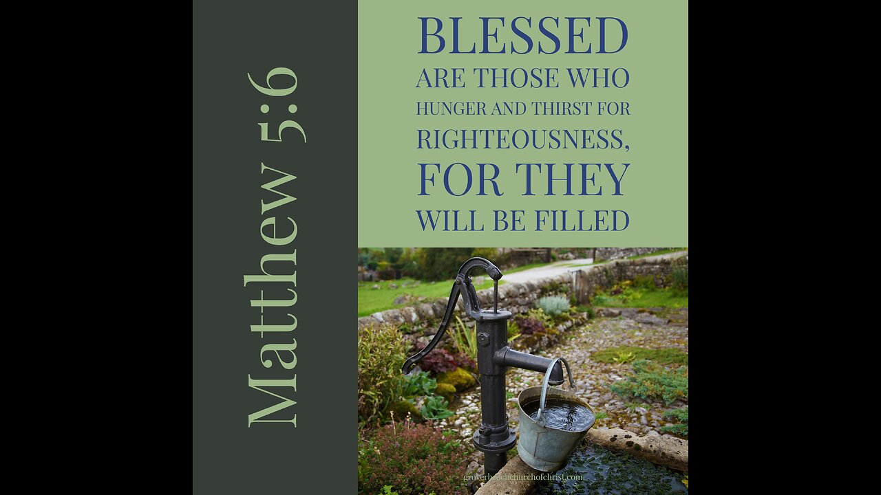 The Thirsty Soul Matthew 11:18