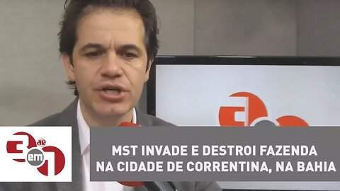 MST invade e destroi fazenda na cidade de Correntina, na Bahia